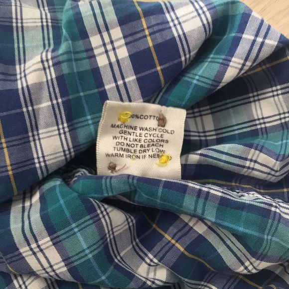 Brooklyn industries Shirt Size M Medium Boys Multicolor Plaid Button Up - Picture 10 of 10